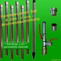 Rammbrunnen Brunnenbau-Set 4,60m 14 tlg 1-1/4 Zoll Rammbrunnen Brunnenbau-Set 4,60m 14 tlg 1-1/4 Zoll