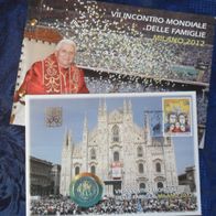 Vatikan 2012 2 Euro Sondermünze Numisbrief Mailand