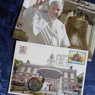 Vatikan 2015 2 Euro Sondermünze Numisbrief Weltfamilientag Philadelphia