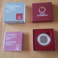 25 Euro Silber-Niob Österreich 2020 (Gläserne Mensch) in OVP