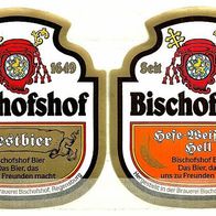 ALT ! Bieretiketten Brauerei Bischofshof Regensburg Oberpfalz Bayern
