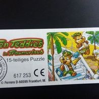 Ü - Ei Beipackzettel Die Top Ten Teddies 617 253 Puzzle