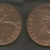 Münze Isle of Man: 2 Pence 1976