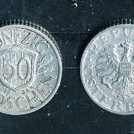 Münze Österreich: 50 Groschen 1947