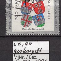 BRD / Bund 1991 700 Jahre Stadtrechte MiNr. 1528 gestempelt -3-