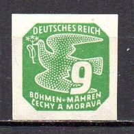 D. Reich Böhmen und Mähren 1943, Mi. Nr. 0120 / 120, Zeitungsmarke ungebraucht #09802