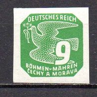 D. Reich Böhmen und Mähren 1943, Mi. Nr. 0120 / 120, Zeitungsmarke ungebraucht #09803