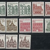 Deutschland, 1964, div. Marken aus Mi.-Nr. 454-61, * * postfrisch