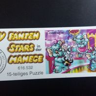 Ü -Ei Beipackzette / Puzzle Fanny Fanten Stars in der Manege 616 532
