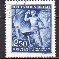 D. Reich Böhmen und Mähren 1943, Mi. Nr. 0130 / 130, Wagner, gestempelt #09911