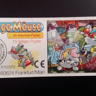 Ü - Ei Beipackzettel Die Mega Mäuse im Internet Fieber 610 570 / Puzzle