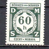 D. Reich Böhmen und Mähren 1941 Dienst, Mi. Nr. 0004 / D4, ungebraucht #09948