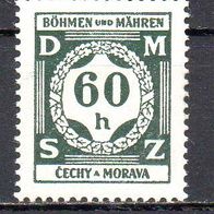 D. Reich Böhmen und Mähren 1941 Dienst, Mi. Nr. 0004 / D4, ungebraucht #09949