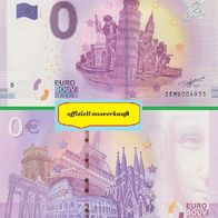 0 Euro Schein Mini-Europe ZEMD 2017-1 offiziell ausverkauft Nr 4933