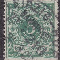 Deutsches Reich 46 c farbgeprüft O Bahnpoststempel #016342