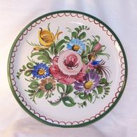 Ulmer Keramik Wandteller - " Blumen ", D.- 31 cm * **
