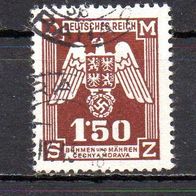 D. Reich Böhmen und Mähren 1943 Dienst, Mi. Nr. 0020 / D20, gestempelt #07106