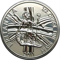 1/2 Oz Silber Britannia 2011 Erstausgabe Auflage: 50.000 Exemplare