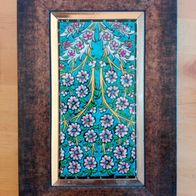 gerahmte persische Keramikfliese - Kunsthandwerk aus dem Iran