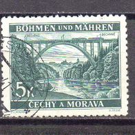 D. Reich Böhmen und Mähren 1940, Mi. Nr. 0057 / 57, Freimarken, gestempelt #07311