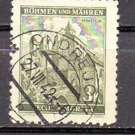 D. Reich Böhmen und Mähren 1941, Mi. Nr. 0072 / 72, Freimarken, gestempelt #07337
