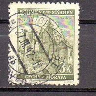 D. Reich Böhmen und Mähren 1941, Mi. Nr. 0072 / 72, Freimarken, gestempelt #07338