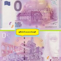 0 Euro Schein Chateau de Chantilly UEDM 2015-1 offiziell ausverkauft Nr 4638