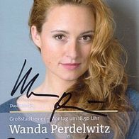 Wanda Perdelwitz (Großstadtrevier) Originalautogramm aus Privatsammlung - al-
