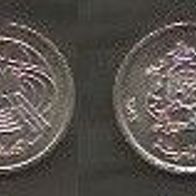 Münze Marokko: 0,5 oder 1/2 Dirham 2002 - VZ - ST