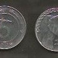 Münze Algerien: 5 Dinar 1992
