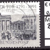 BRD / Bund 1991 200 Jahre Brandenburger Tor, Berlin MiNr. 1492 gestempelt
