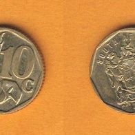 Südafrika 10 Cents 1996