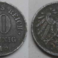 Deutsches Reich 10 Pfennig 1918 (Zink) ## DE-B9