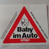 Aufkleber für´s Auto "Baby im Auto"