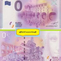 0 Euro Schein Chateau de Chenonceau UEAM 2015-1 offiziell ausverkauft Nr 2907