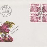 FDC Ersttagsbrief Schweiz Dauermarken 1977