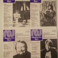 Zaubertrick Zeitschrift Magische Welt - kompletter Jahrg. 1989 (38.) 4 Hefte