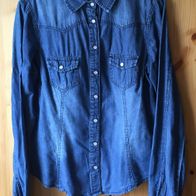 Jeansbluse Gr. 38 (2578)