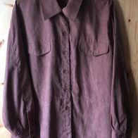 dunkelbraune Bluse Gr. 44 (2600)