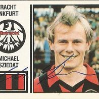 Michael Sziedat - Panini Fussball 81 - signiert - Eintracht Frankfurt - Ex Hertha BSC