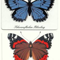 2 Telefonkarten - PD 16 + 14 von 1998 , Schmetterlinge , leer