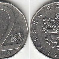Tschechische Republik 2 Kronen 1993 (m121)