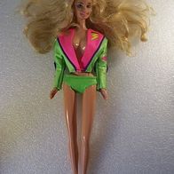 Barbie-Puppe - gelbe Jacke + kurze Hose, Mattel 1966/1998