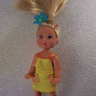 Barbie-Mädchen in gelbem Kleid, Simba 70ger Jahre