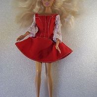 Barbie Puppe - rotes Kleid - Mattel 1998/99