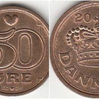 Dänemark 50 Öre 2001 (m133)