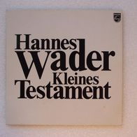 Hannes Wader - Kleines Testament, LP - Philips 1976