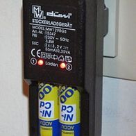 Steckerladegerät MW1298GS für 2 oder 4 Mignon-Akkus (AA)