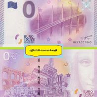 0 Euro Schein Viaduc de Millau UECQ 2015-1 offiziell ausverkauft Nr 6332
