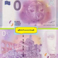 0 Euro Schein Seaquarium UECR 2015-1 offiziell ausverkauft Nr 1947